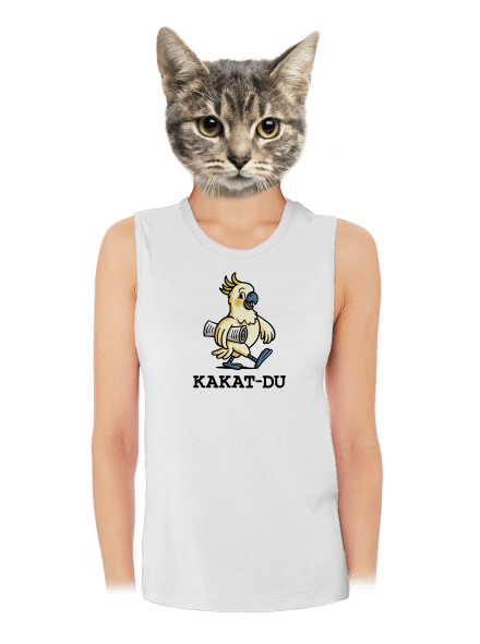 Kakat-du dámské tílko volné White