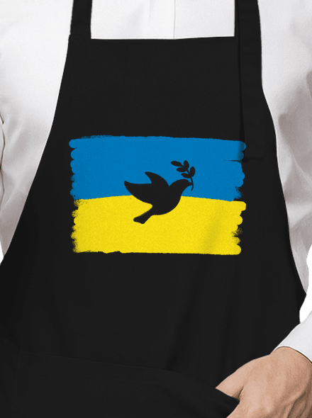 Ukrajina - Holubice zástěra Black