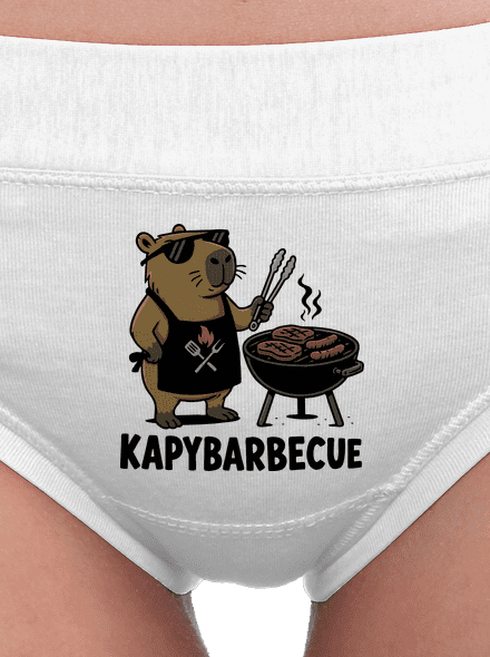 Kapybarbecue dámské kalhotky White