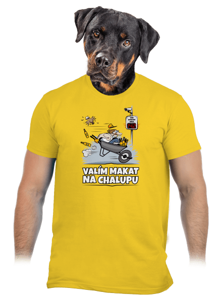 Valím na chalupu pánské tričko Gold