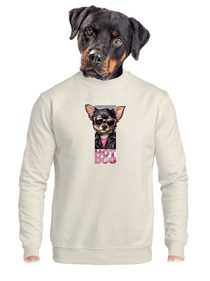 unisex mikina bez kapuce