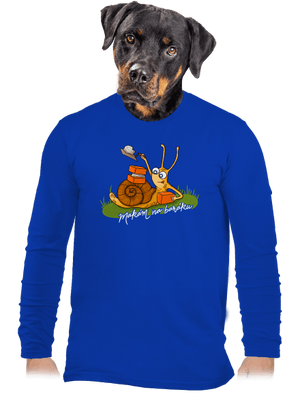 Makám na baráku pánské dlouhý rukáv Royal Blue