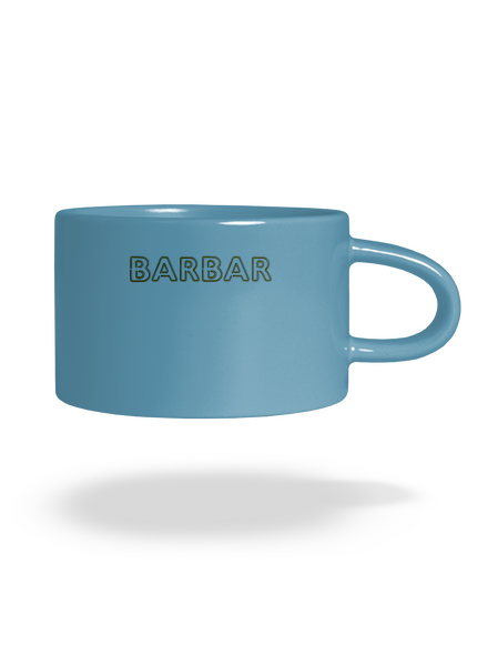Barbar hrnek makronka Blue Macaron