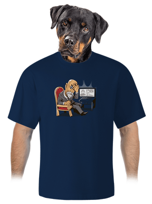 Masaryk unisex tričko oversized Midnight Blue