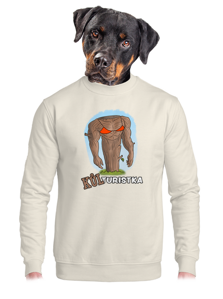 Kůlturista unisex mikina bez kapuce Off White