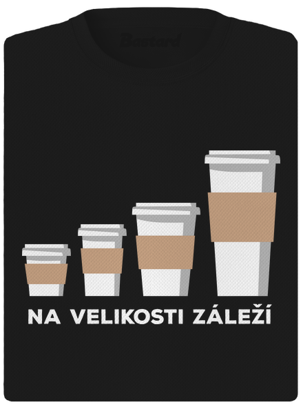 Na velikosti záleží dámské sportovní tričko Black