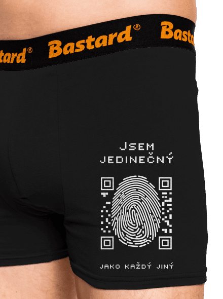Jsem jedinečný boxerky Black