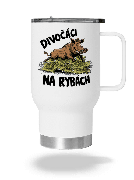 Divočáci na rybách termohrnek White