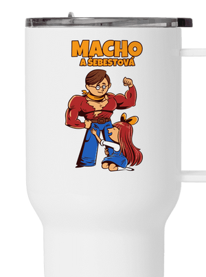 Macho a Šebestová termohrnek White