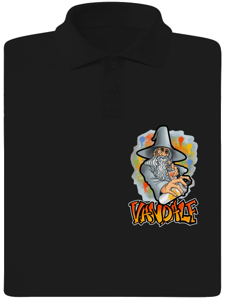 Vandalf pánská polokošile Black