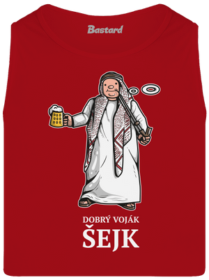 Dobrý voják Šejk pánské tílko Red