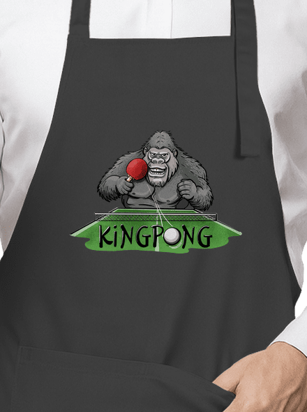 King pong zástěra Dark Grey