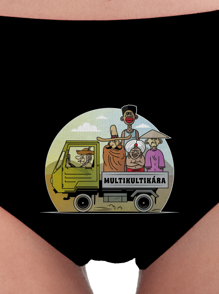 Multikultikára dámské kalhotky Black