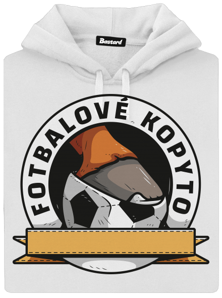 Fotbalové kopyto dámská mikina klokanka White