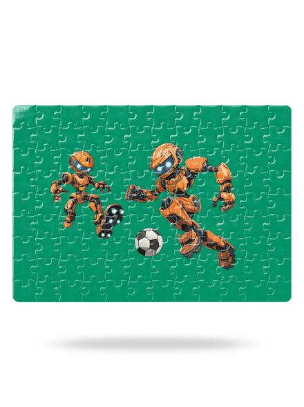 AI fotbal puzzle White