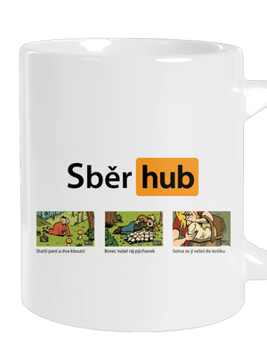 Sběr hub velký hrnek White