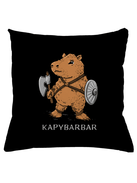 Kapybarbar polštář Black