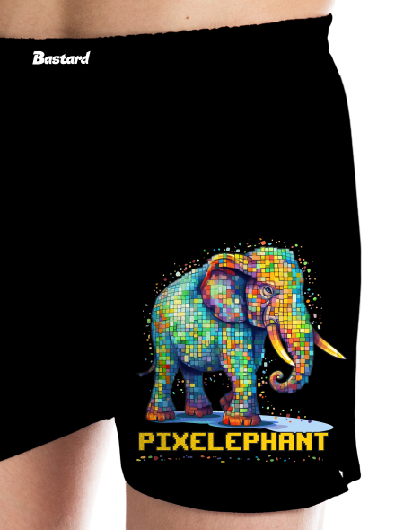 Pixelephant pánské trenky Black