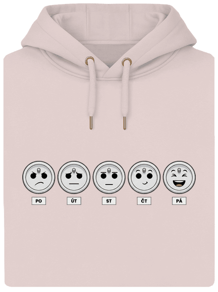 Týden elektrikáře unisex mikina premium Rose Chalk