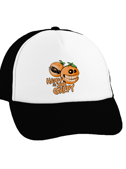 Happy grepy kšiltovka truckerka Black cap