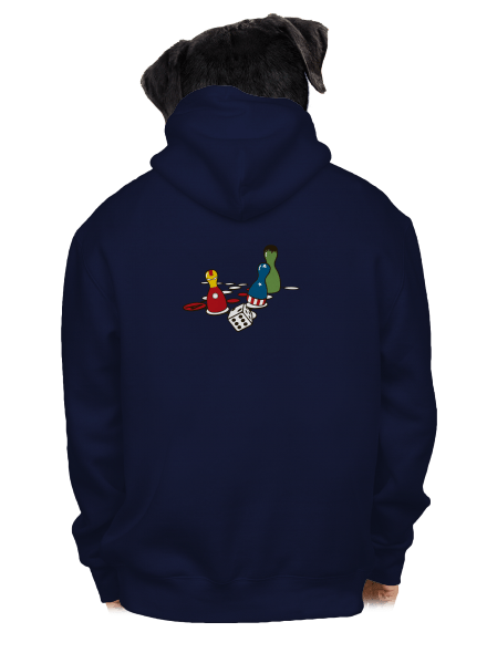 Superhrdino nezlob se pánská mikina na zip Navy