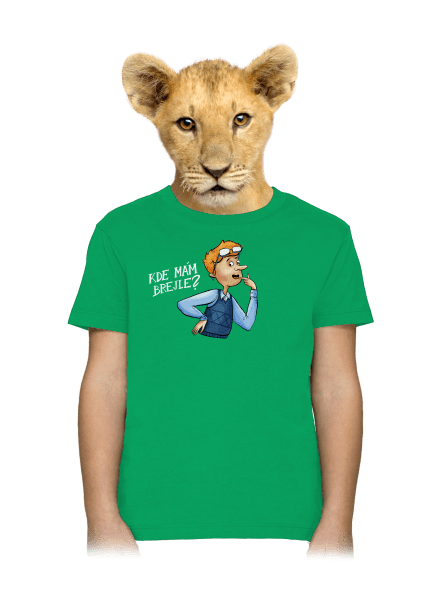 Kde mám brejle dětské tričko Kelly Green