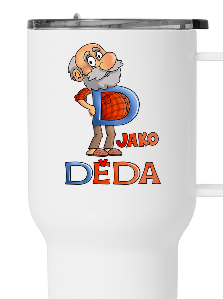 D jako děda termohrnek White