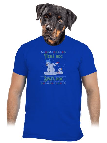 Vánoční koleda pánské tričko Royal Blue
