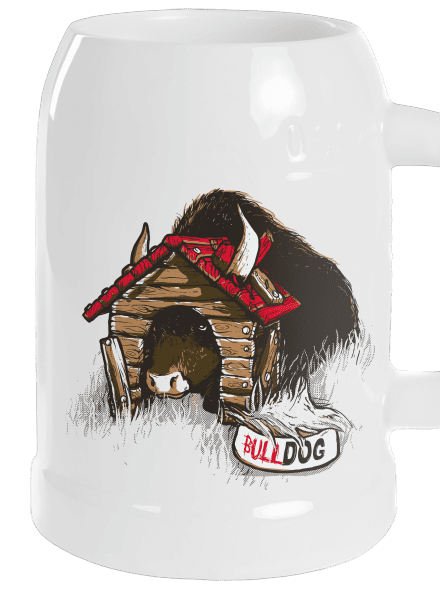 Bulldog půllitr White