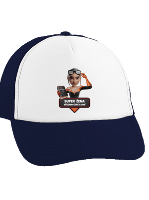 Super máma kšiltovka truckerka French Navy cap