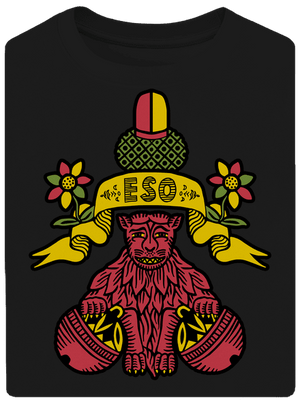 Kulový eso unisex tričko oversized Black