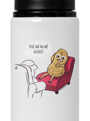 Alergeny u psychologa lahev na vodu White