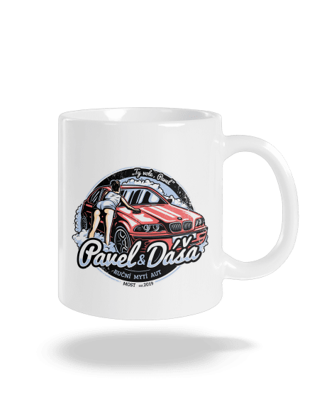 Automyčka Pavel klasický hrnek White