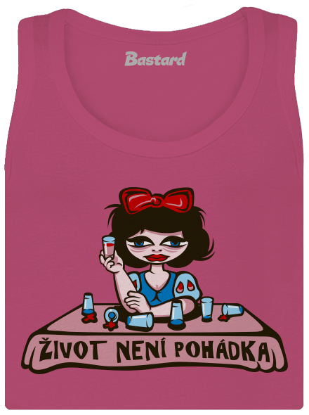 Sněhurka dámské tílko klasické Magenta