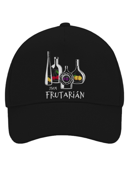 Frutarián kšiltovka baseballka Black