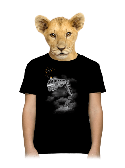 Snake Train dětské tričko Black