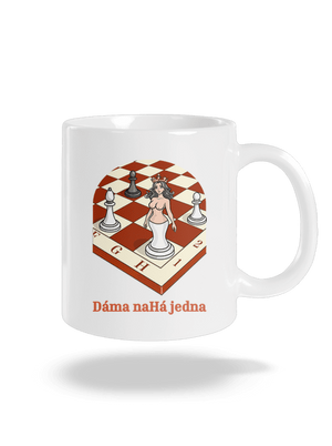 Dáma nahá jedna klasický hrnek White