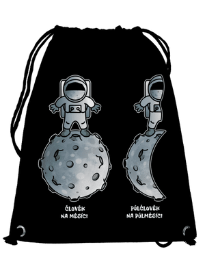 Půlčlovek na půlměsíci vak Black
