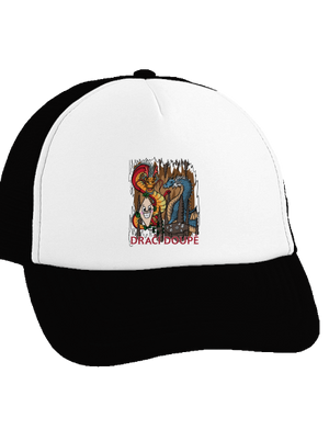 Dračák kšiltovka truckerka Black cap