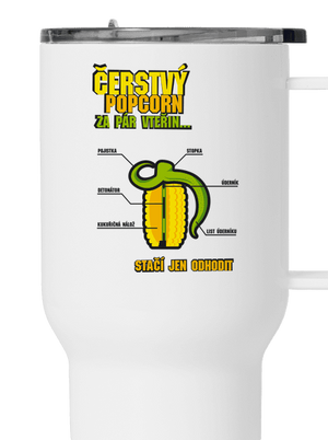 Čerstvý popcorn termohrnek White