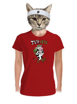 Tur na cestách dámské sportovní tričko Red Mal