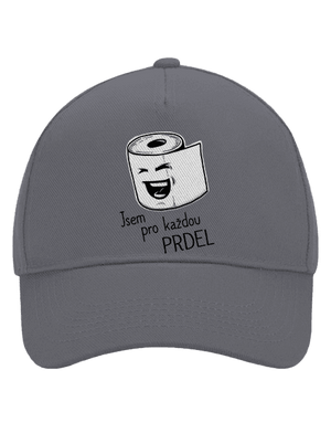 Prdel kšiltovka baseballka Graphite grey