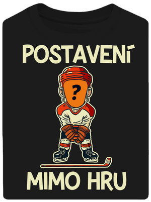 Postavení mimo hru unisex tričko oversized Black