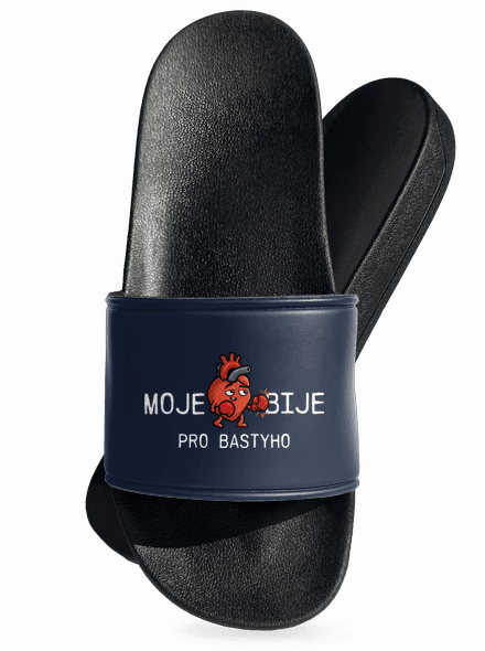 Moje srdce bije pantofle Navy