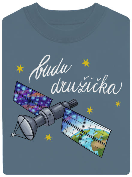 Budu družička unisex mikina bez kapuce Nordic Blue
