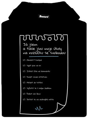 To do list na rozlučku se svobodou a fix dámská mikina klokanka Black
