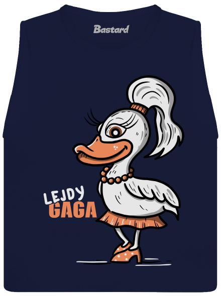 Lejdy Gaga dámské tílko volné Navy
