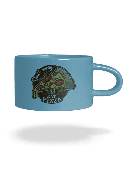 Pizza hrnek makronka Blue Macaron