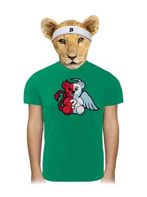 Anděl vs. ďábel dětské sportovní tričko Kelly Green Mal