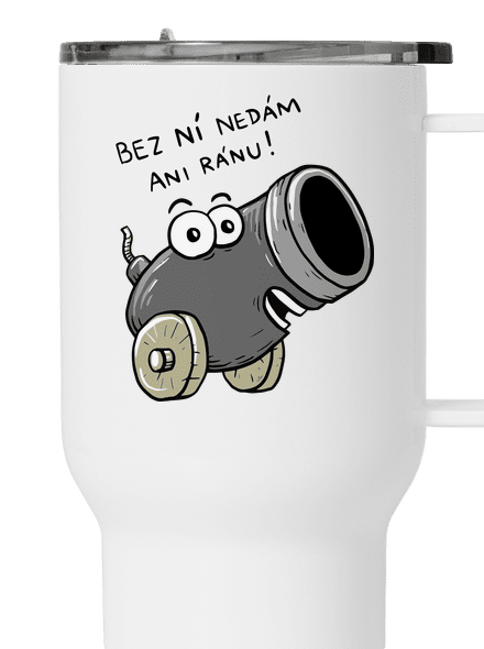Dělo a koule termohrnek White
